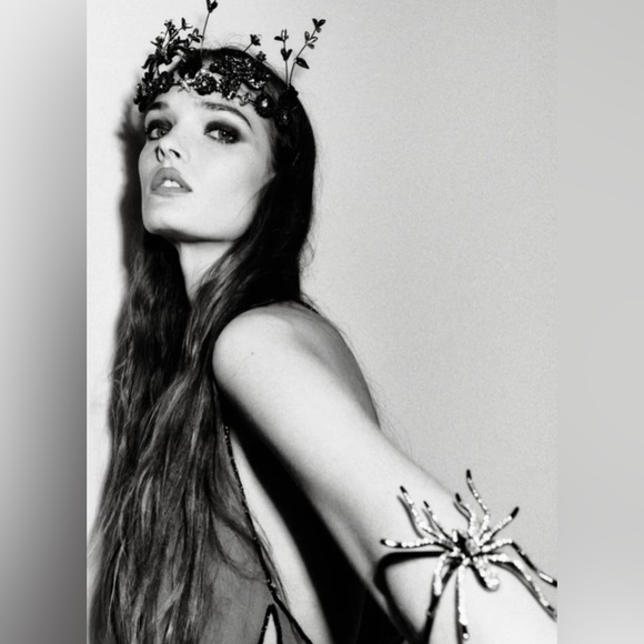 Zara rhinestone spider bangle cuff bracelet jewelry new with tags - Picture 8 of 8